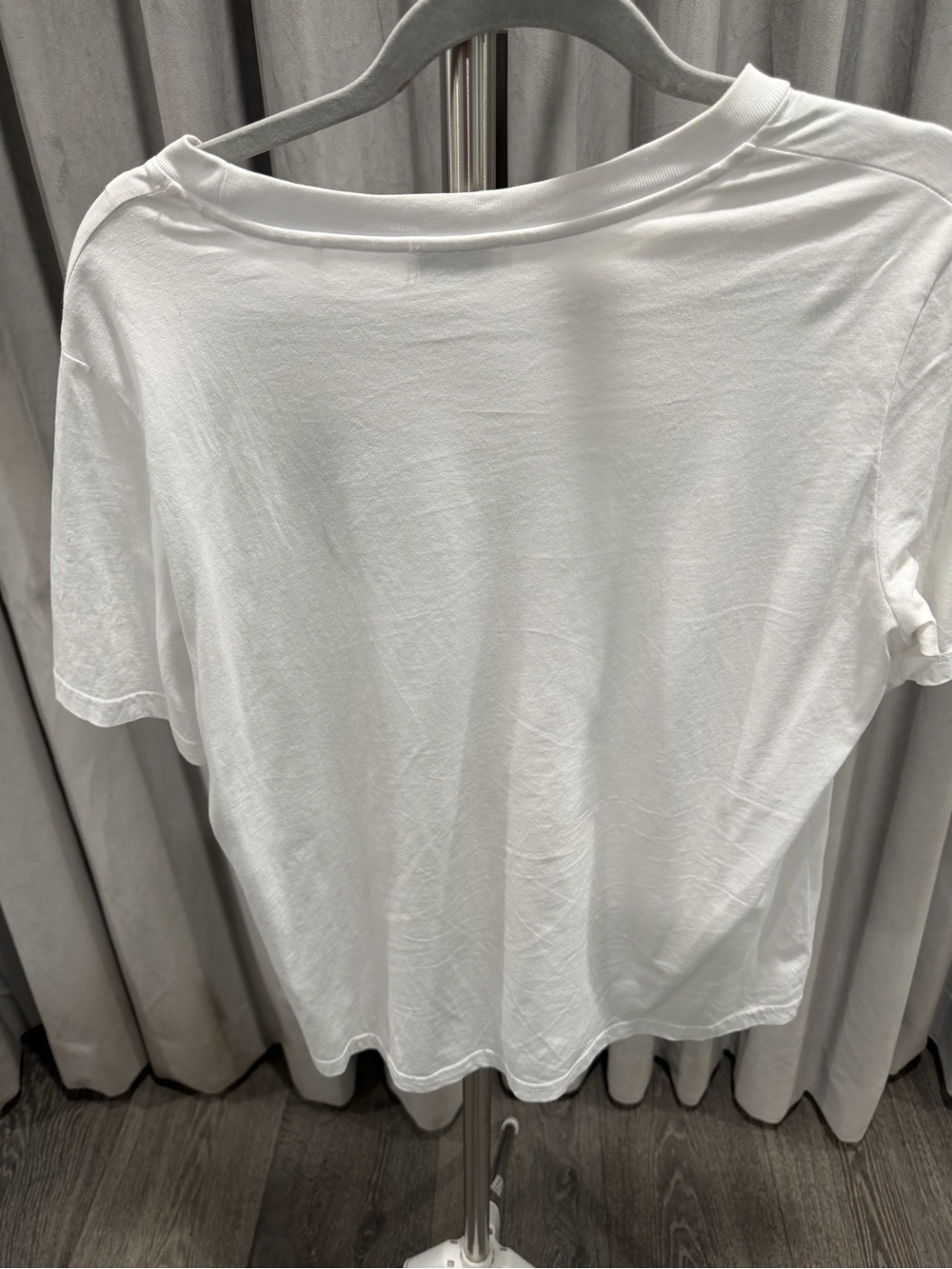 White womens Tee with Navy 'S' Patch - Sandro - Picture 3 of 3